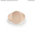 Mens rose gold signet ring with seal (14x11 mm ~ 0.55x0.43 inch) model