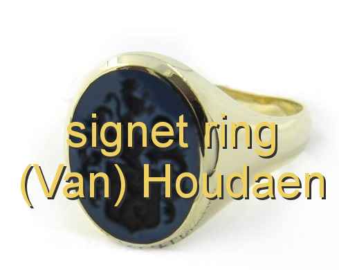 signet ring (Van) Houdaen