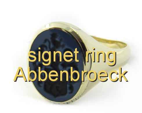 signet ring Abbenbroeck