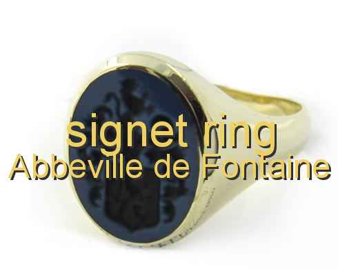 signet ring Abbeville de Fontaine