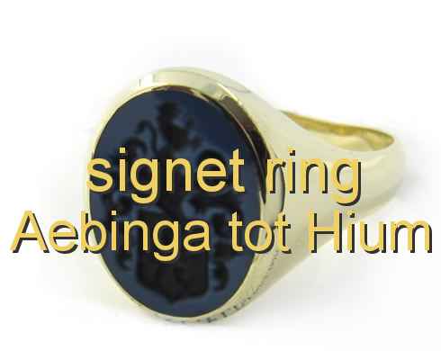 signet ring Aebinga tot Hium