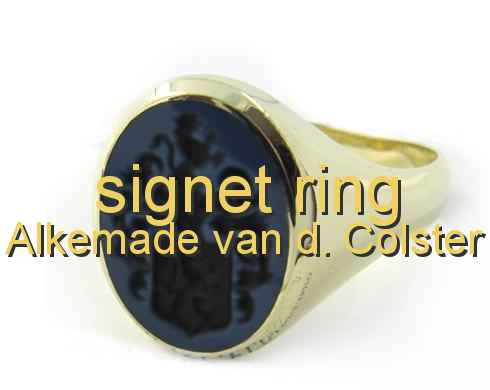 signet ring Alkemade van d. Colster