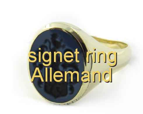 signet ring Allemand