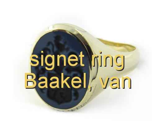 signet ring Baakel, van