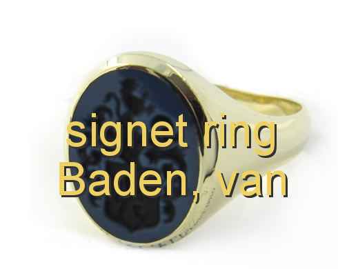 signet ring Baden, van