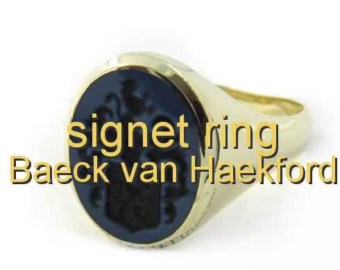 signet ring Baeck van Haekford