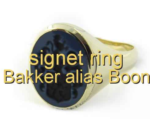 signet ring Bakker alias Boon