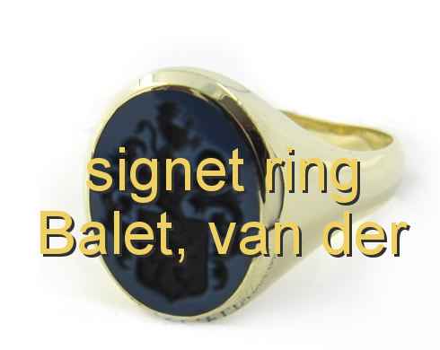 signet ring Balet, van der