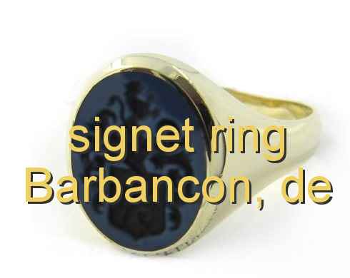 signet ring Barbancon, de