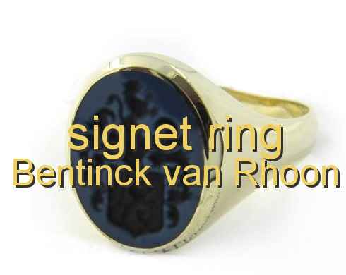 signet ring Bentinck van Rhoon