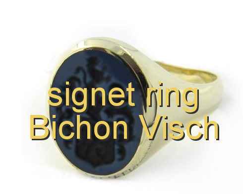 signet ring Bichon Visch