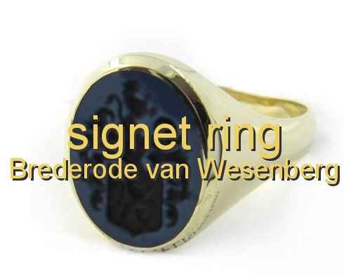 signet ring Brederode van Wesenberg