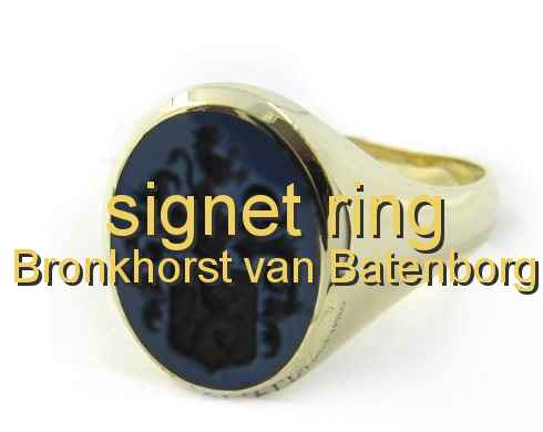 signet ring Bronkhorst van Batenborg