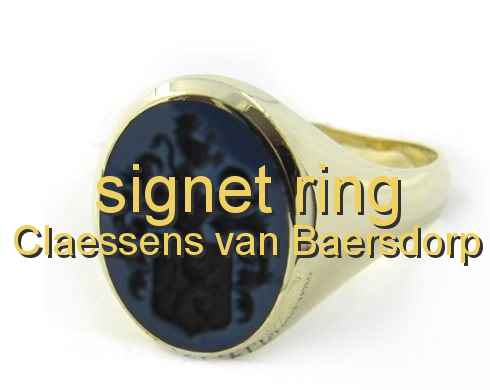 signet ring Claessens van Baersdorp