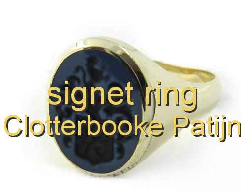 signet ring Clotterbooke Patijn