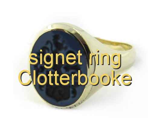 signet ring Clotterbooke