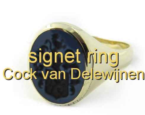 signet ring Cock van Delewijnen