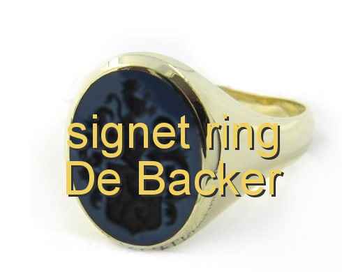 signet ring De Backer