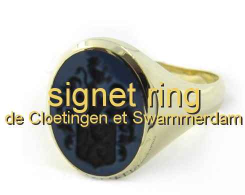 signet ring de Cloetingen et Swammerdam