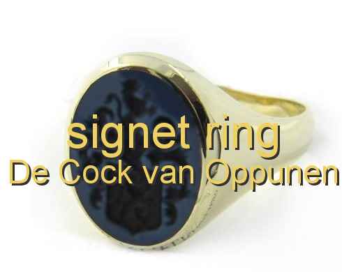 signet ring De Cock van Oppunen