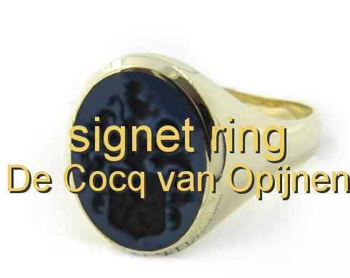 signet ring De Cocq van Opijnen