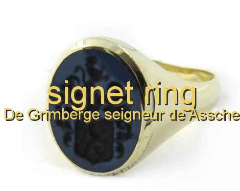 signet ring De Grimberge seigneur de Assche