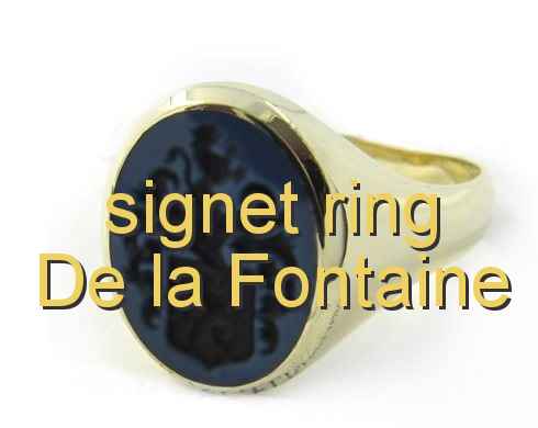 signet ring De la Fontaine