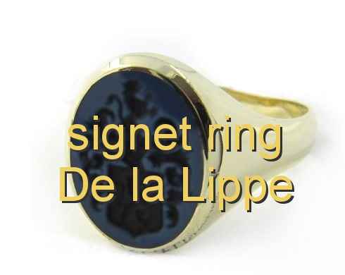 signet ring De la Lippe