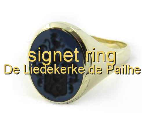 signet ring De Liedekerke de Pailhe