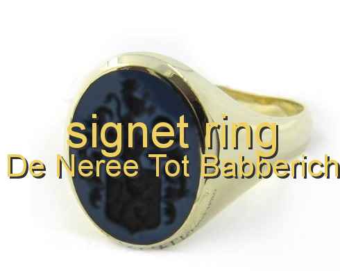 signet ring De Nerée tot Babberich