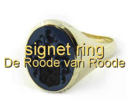 signet ring De Roode van Roode