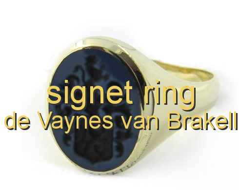 signet ring de Vaynes van Brakell