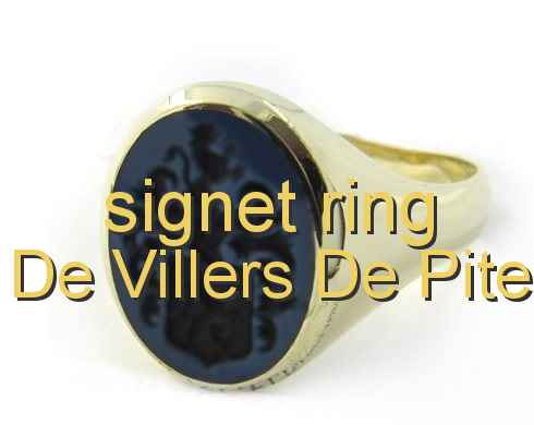 signet ring De Villers de Pité