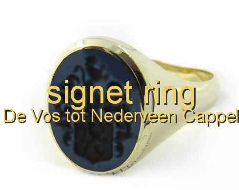 signet ring De Vos tot Nederveen Cappel