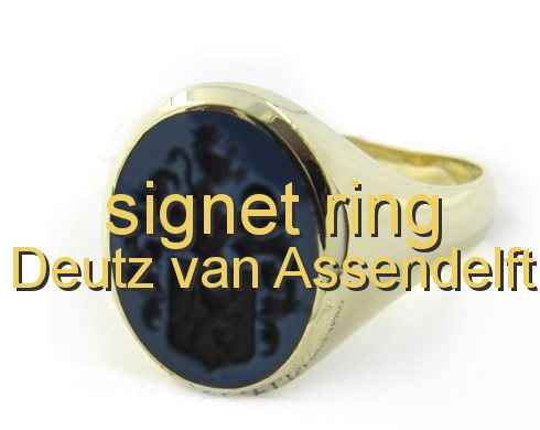 signet ring Deutz van Assendelft