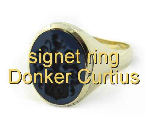 signet ring Donker Curtius