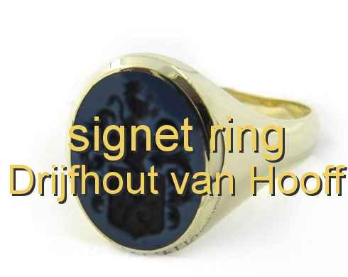 signet ring Drijfhout van Hooff