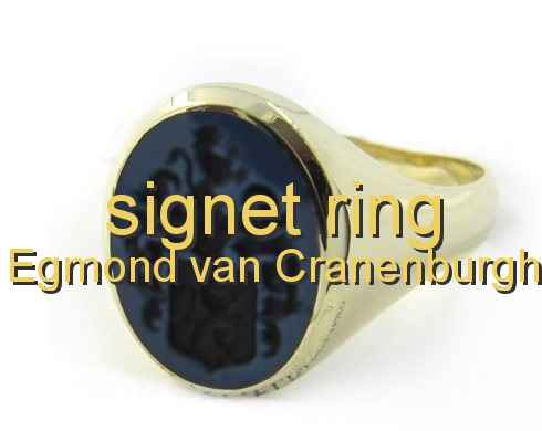 signet ring Egmond van Cranenburgh