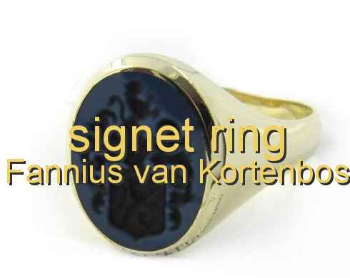 signet ring Fannius van Kortenbos