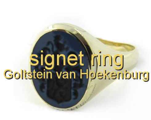 signet ring Goltstein van Hoekenburg