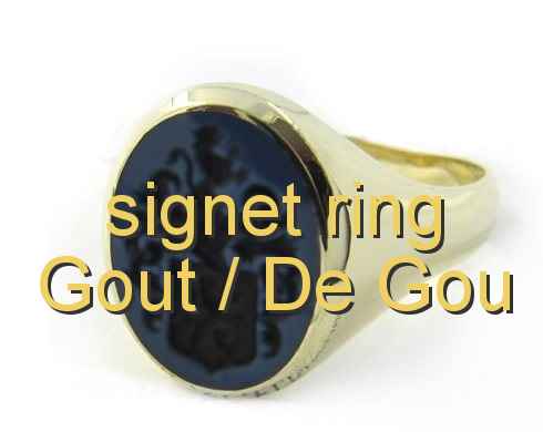 signet ring Gout / De Gou