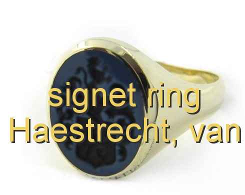 signet ring Haestrecht, van