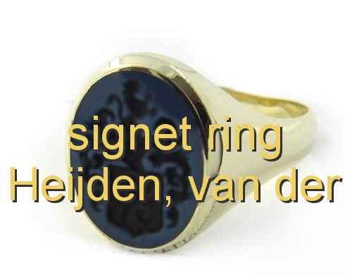 signet ring Heijden, van der