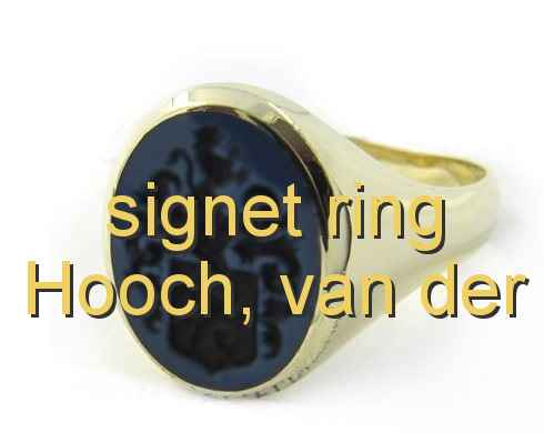 signet ring Hooch, van der