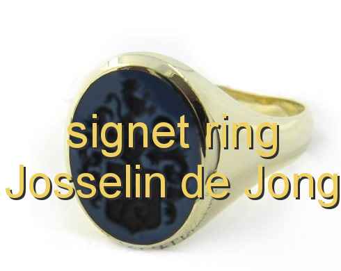 signet ring Josselin de Jong