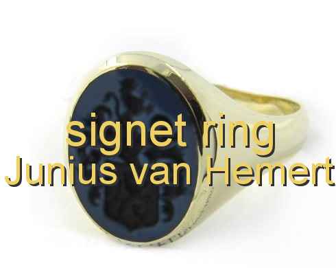 signet ring Junius van Hemert