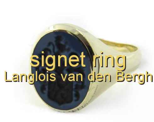 signet ring Langlois van den Bergh