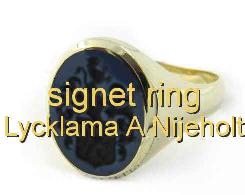 signet ring Lycklama à Nijeholt