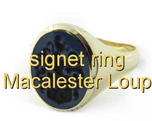 signet ring Macalester Loup