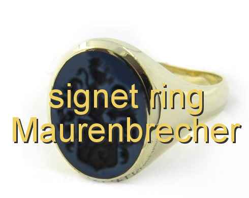 signet ring Maurenbrecher